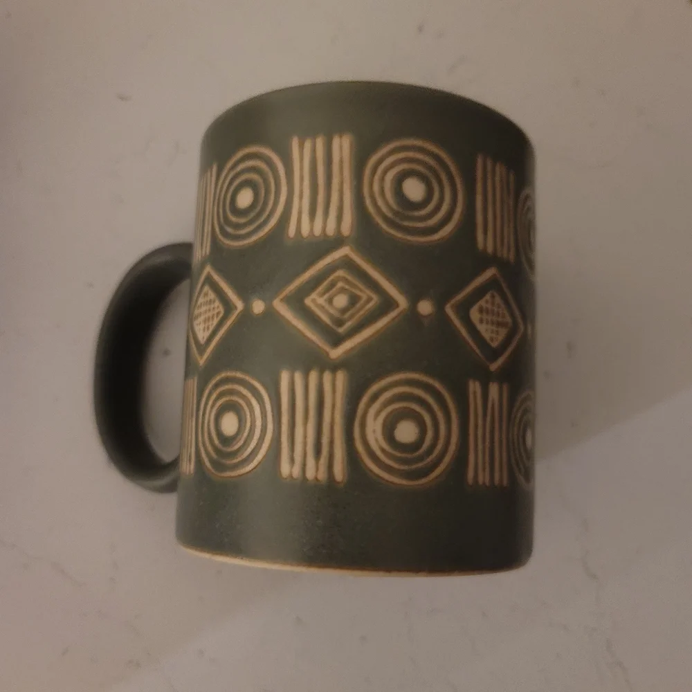 Pottery Barn Bongo Green Mug